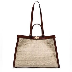 FENDI Peekaboo FF-logo tote bag